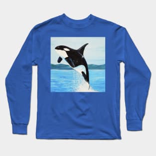 Orca Painting Long Sleeve T-Shirt